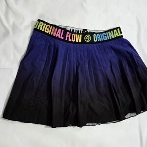 Zumba Fitness Black and Blue Mini Skort